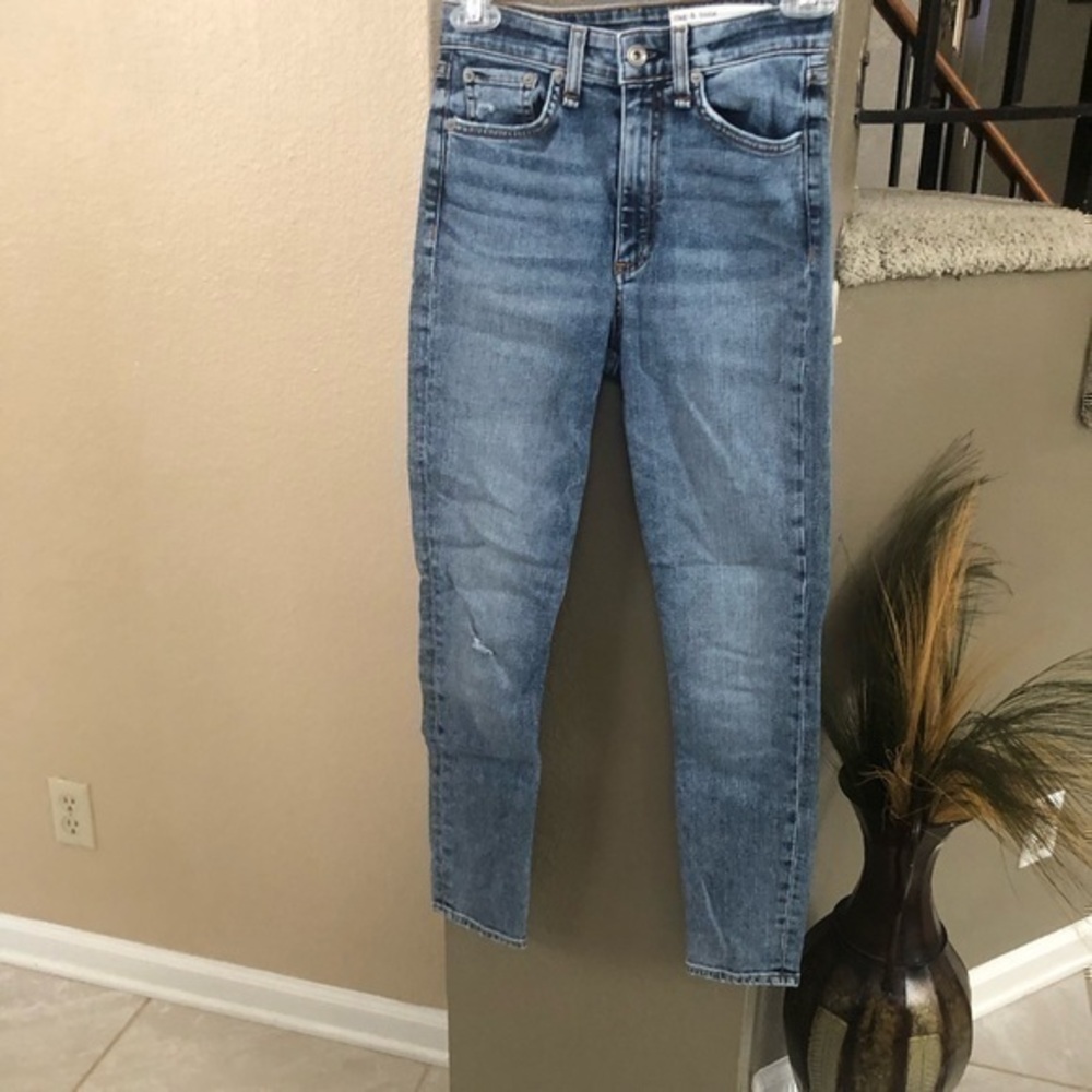 Rag & Bone Nina High Rise Ankle Skinny Jeans Size 23
